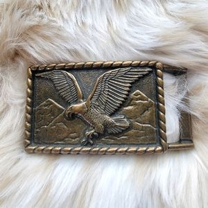 Brass Flying Eagle Belt Buckle